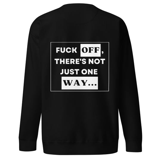 Not Just One Way Sweater Black