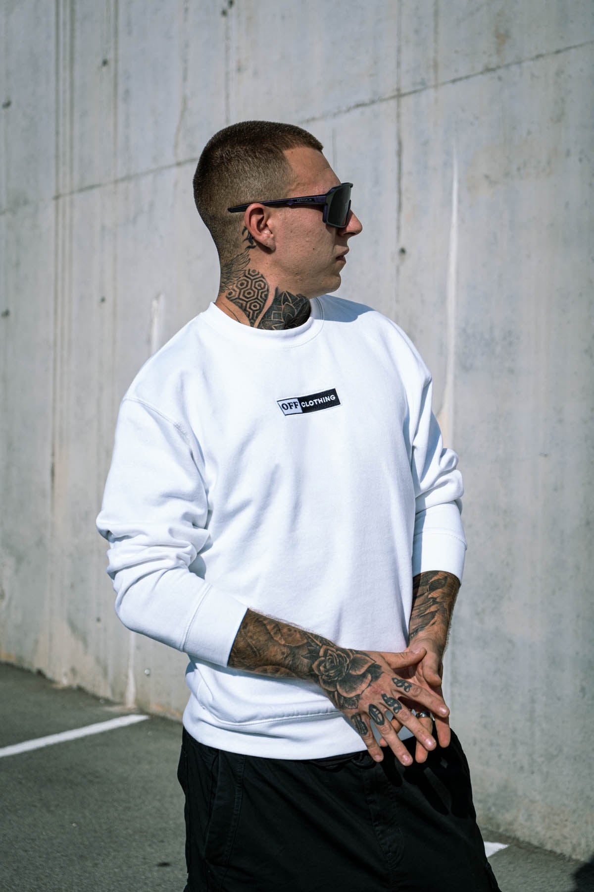 Box Logo Sweater White