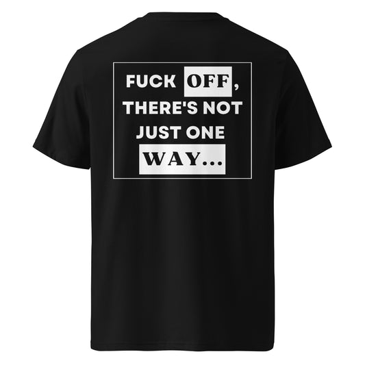 Not Just One Way Tee Black