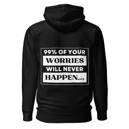 Never Happen Hoodie Black